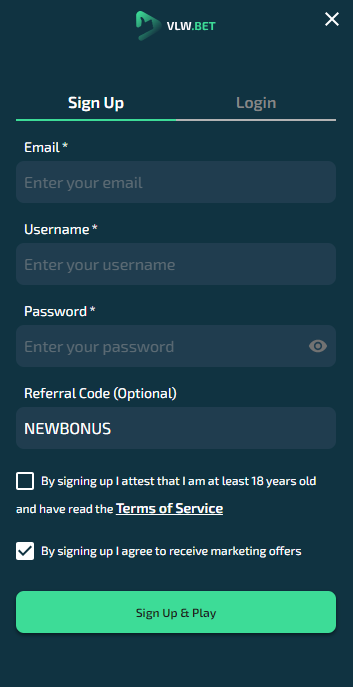 VLW.bet Referral Code